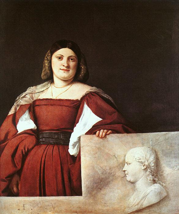  Titian Portrait of a Woman called La Schiavona Germany oil painting art